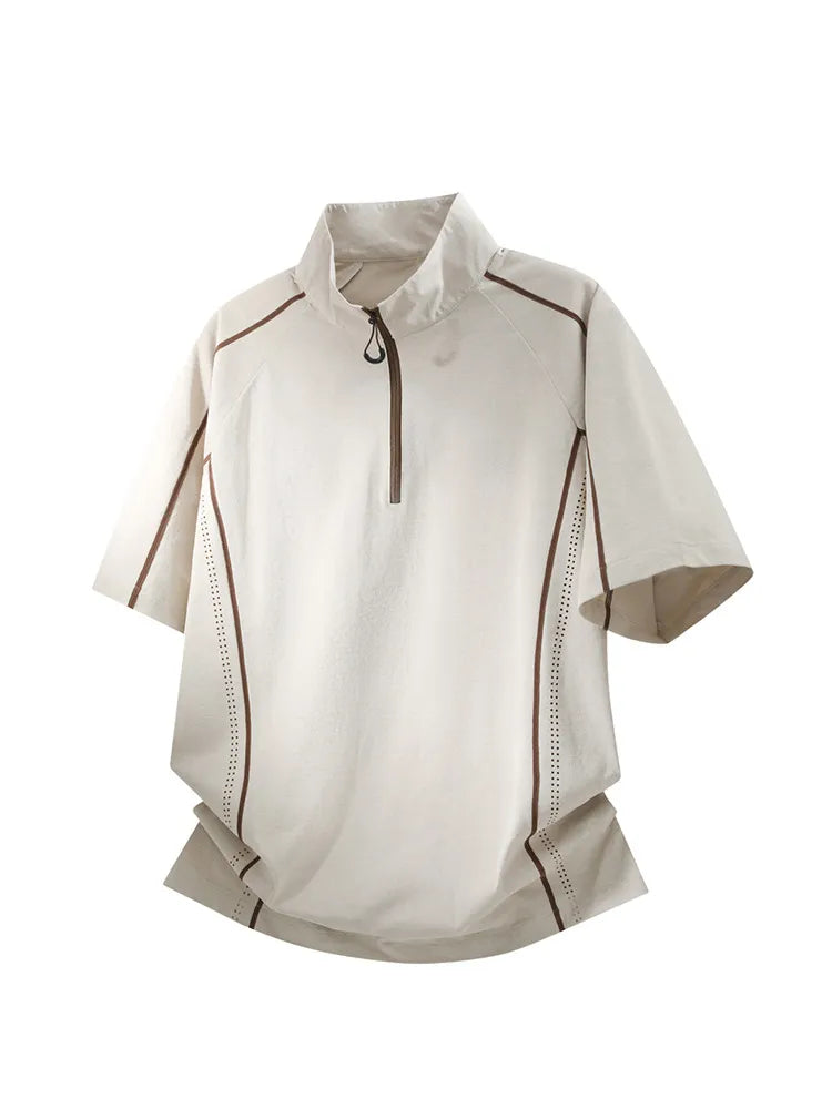Mens Athletic Half Zip Sportswear Set