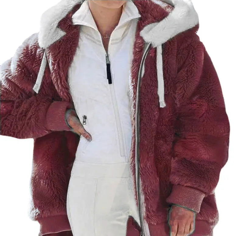 Women's Zipper Hooded Jacket