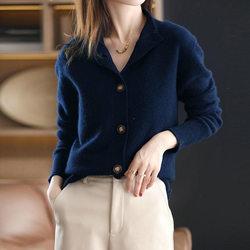 Vintage-Style Cardigan Women's Knit Sweater
