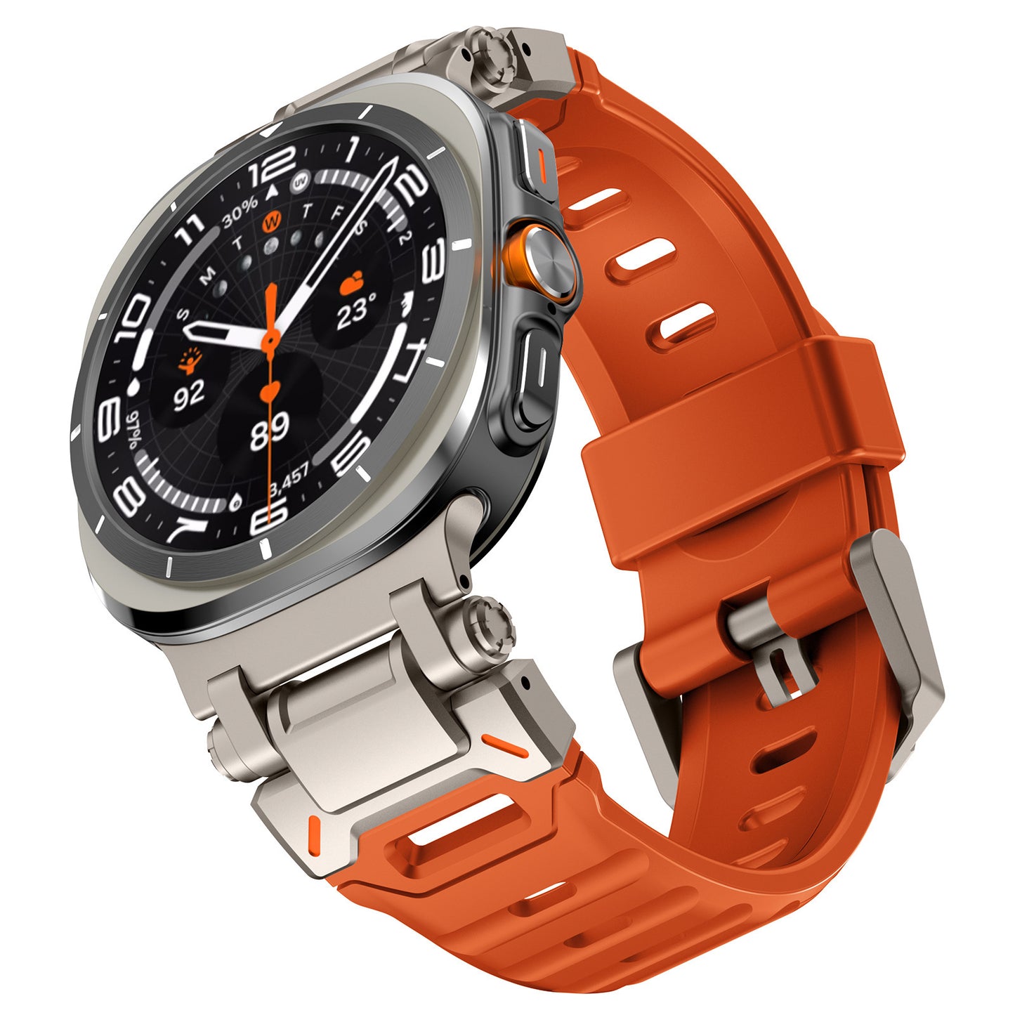 Samsung Ultra 47mm Fluororubber Watch Strap with Metal Connector