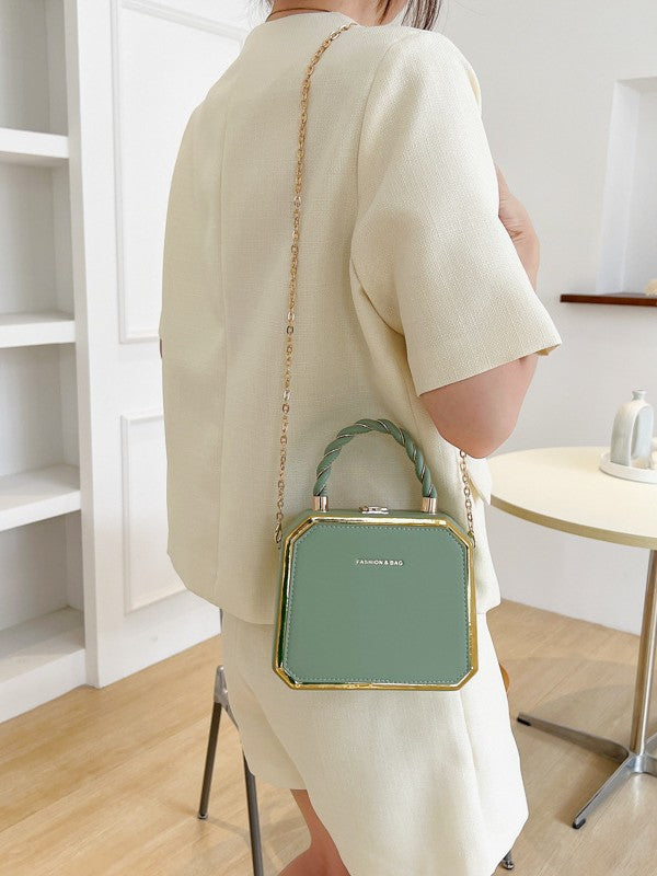 French Chain Box Bag for Women