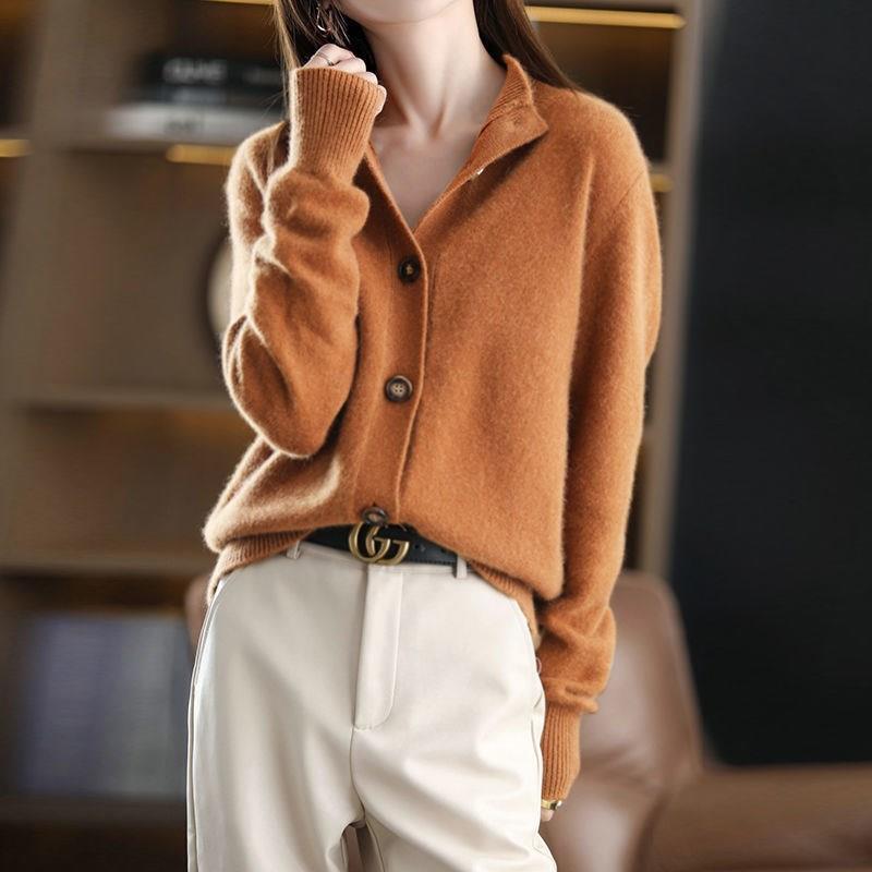 Vintage-Style Cardigan Women's Knit Sweater