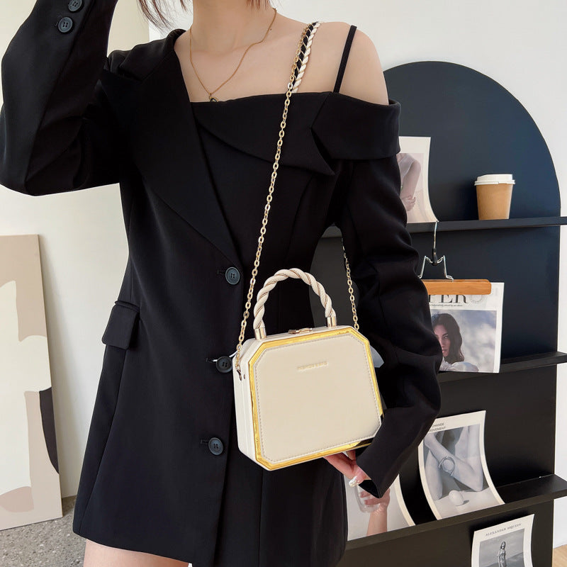 French Chain Box Bag for Women