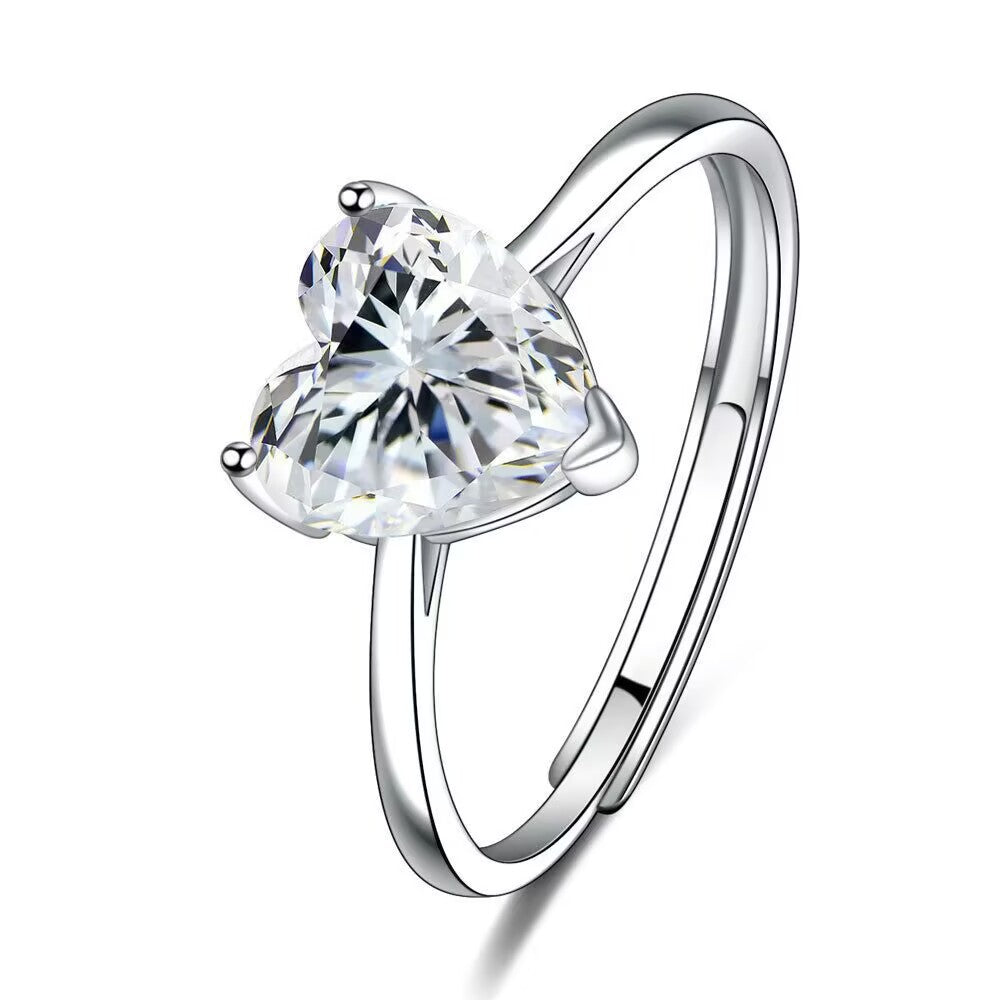 Heart Shaped Zircon Jewelry Set