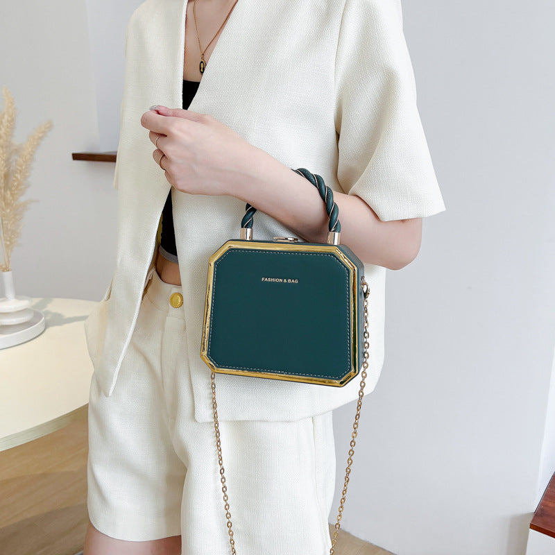 French Chain Box Bag for Women