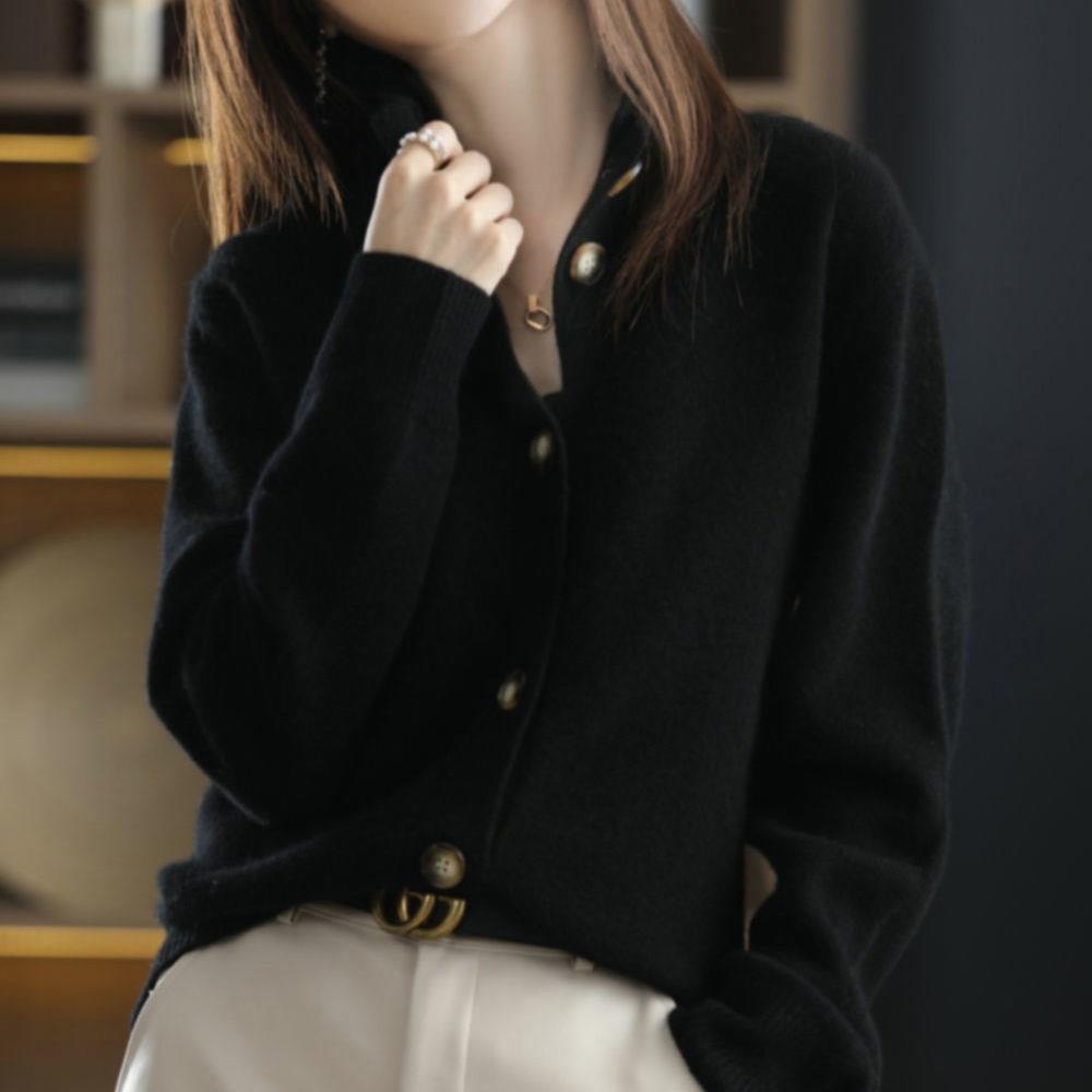 Vintage-Style Cardigan Women's Knit Sweater