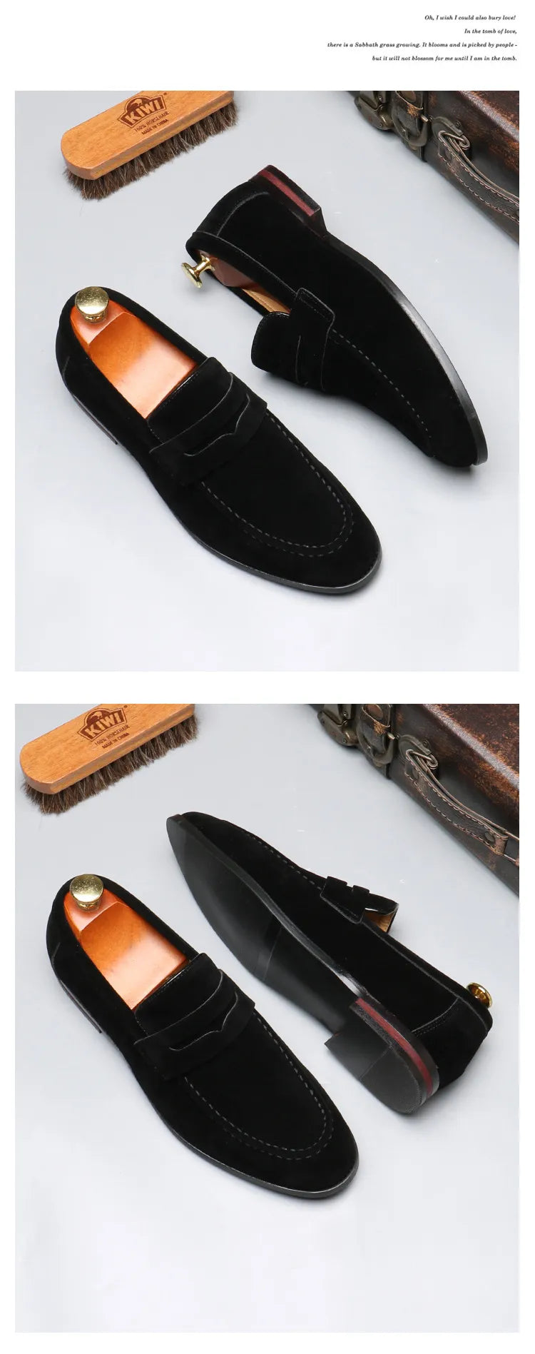 Classic Solid Color Slip-On Loafers