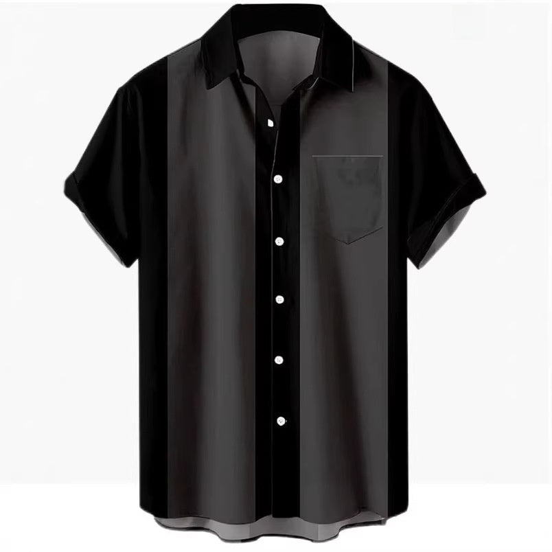 Ice Silk Men's Short Sleeved Shirt