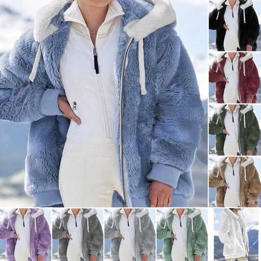 Women's Zipper Hooded Jacket