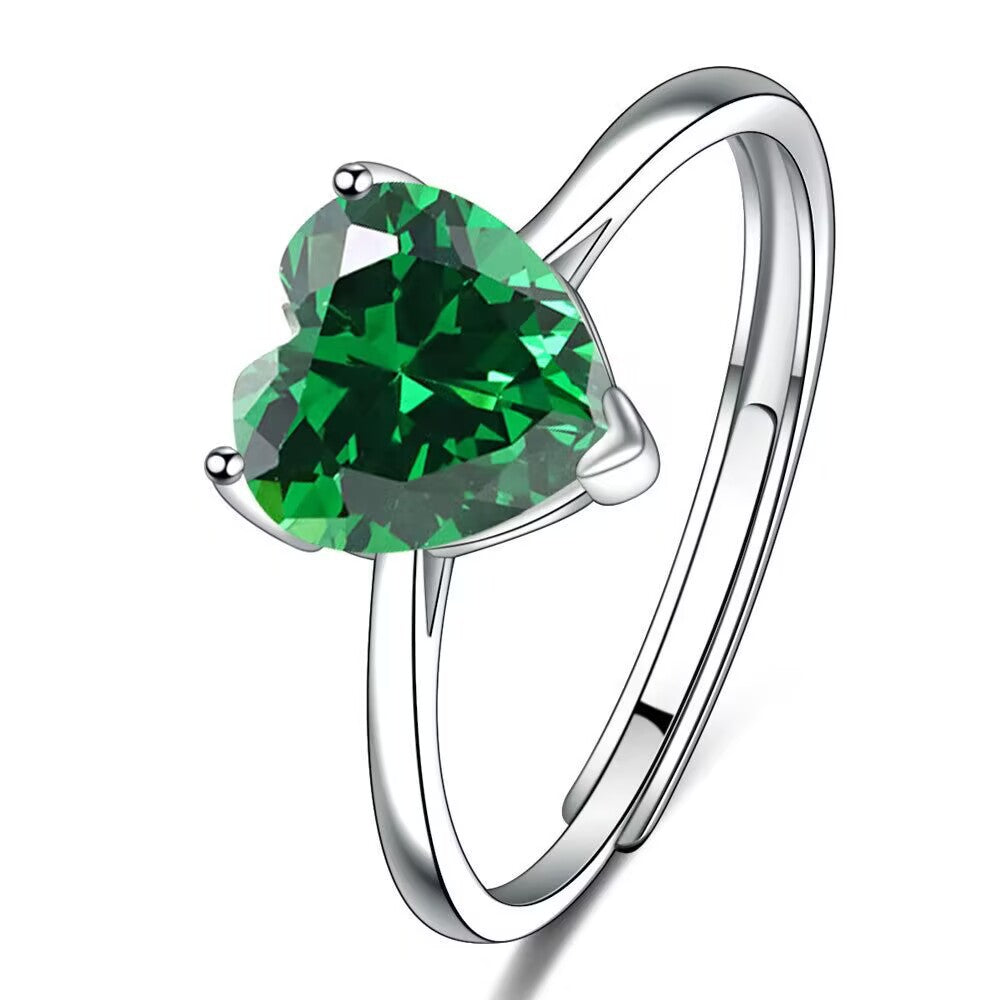 Heart Shaped Zircon Jewelry Set