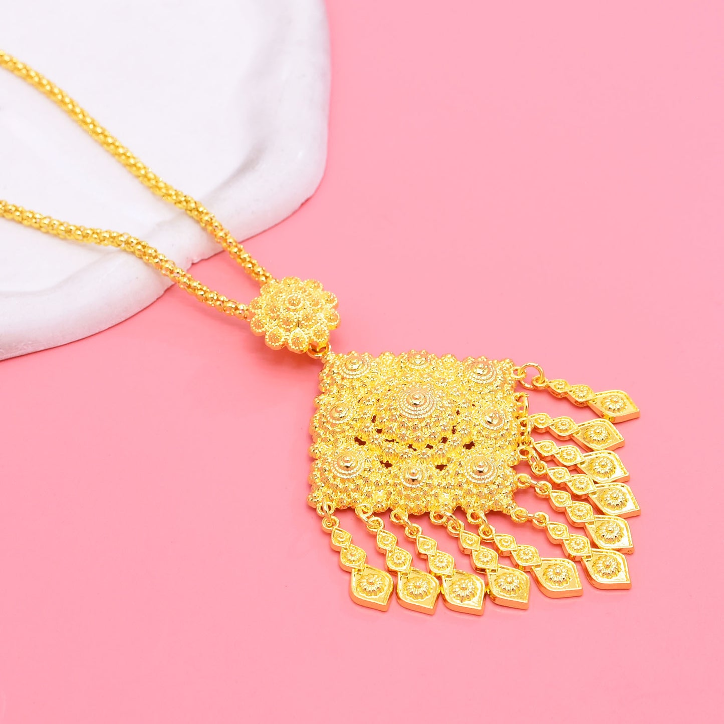 Ethnic Metal Tassel Jewelry Set