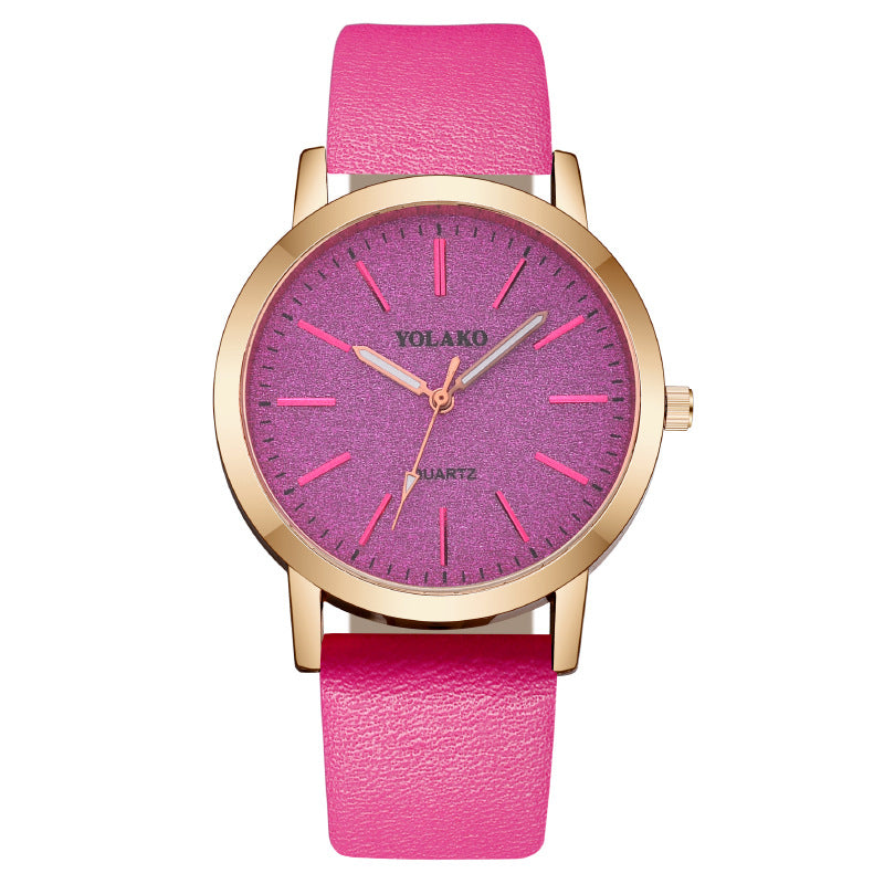 Leather Strap Ladies Watch