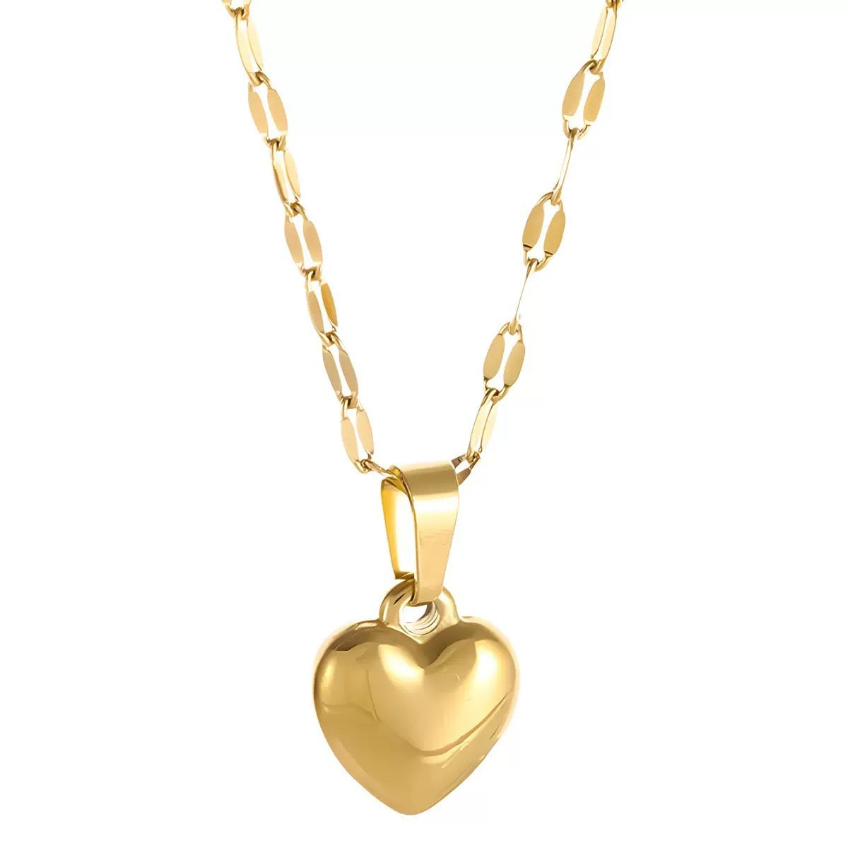 Peach shaped jewelry heart necklace