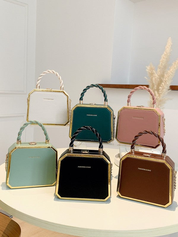 French Chain Box Bag for Women