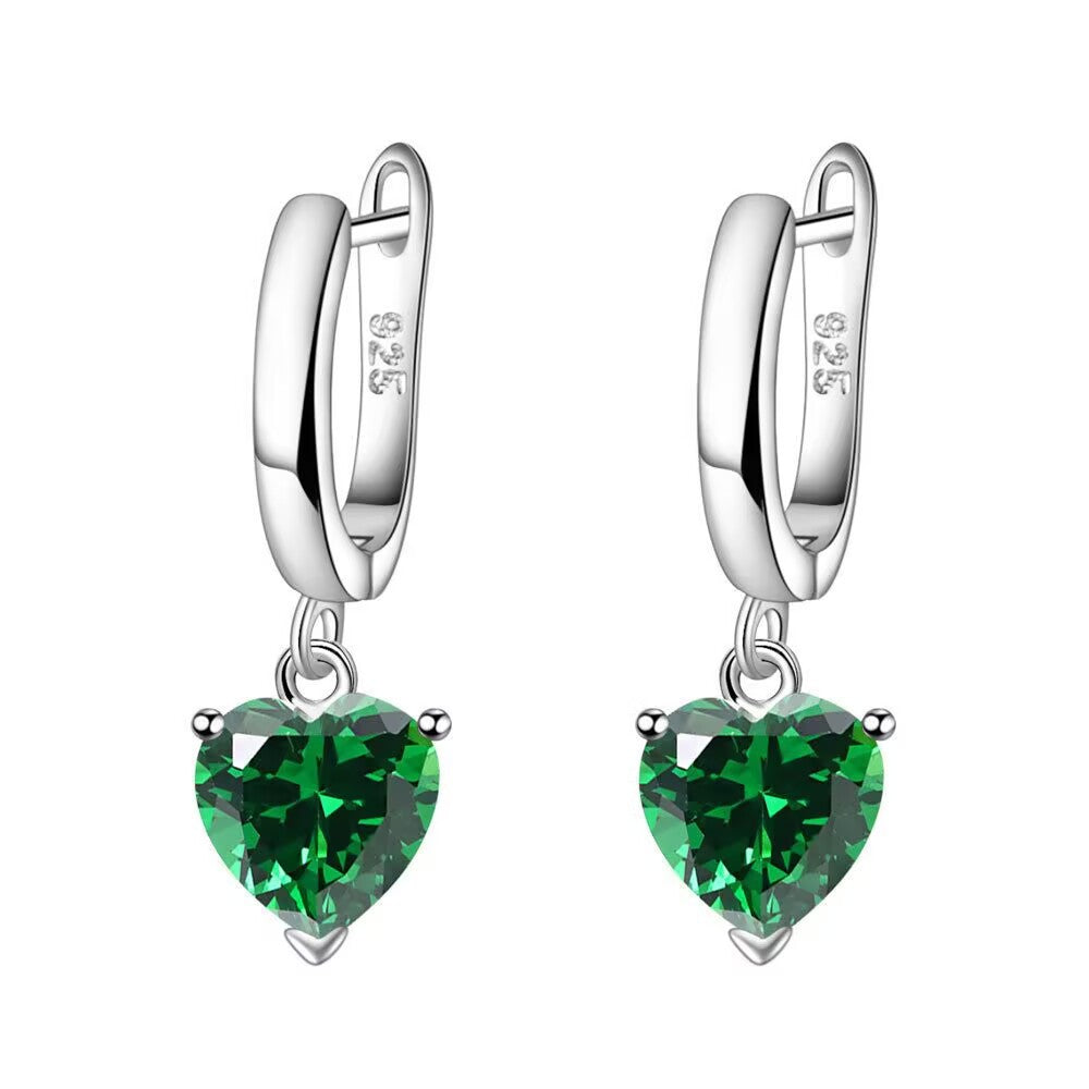 Heart Shaped Zircon Jewelry Set