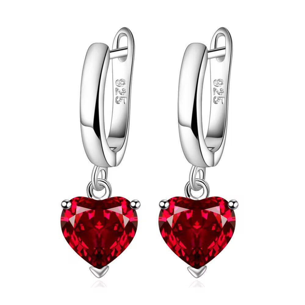 Heart Shaped Zircon Jewelry Set