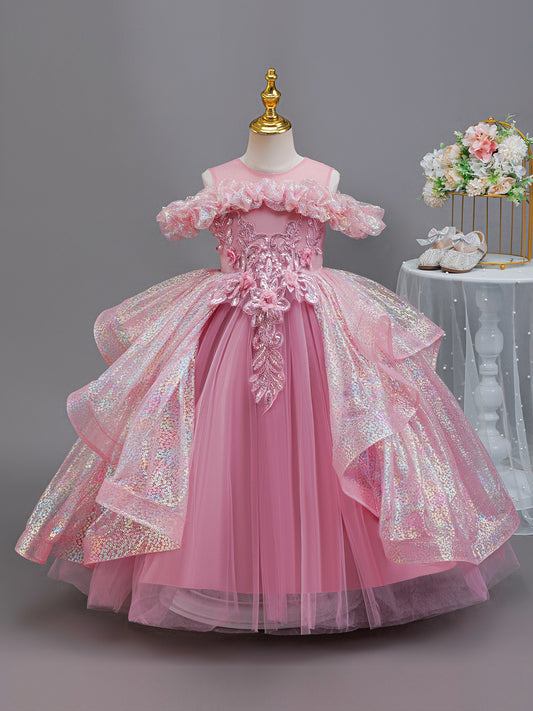 Children Sequin Princess Dress