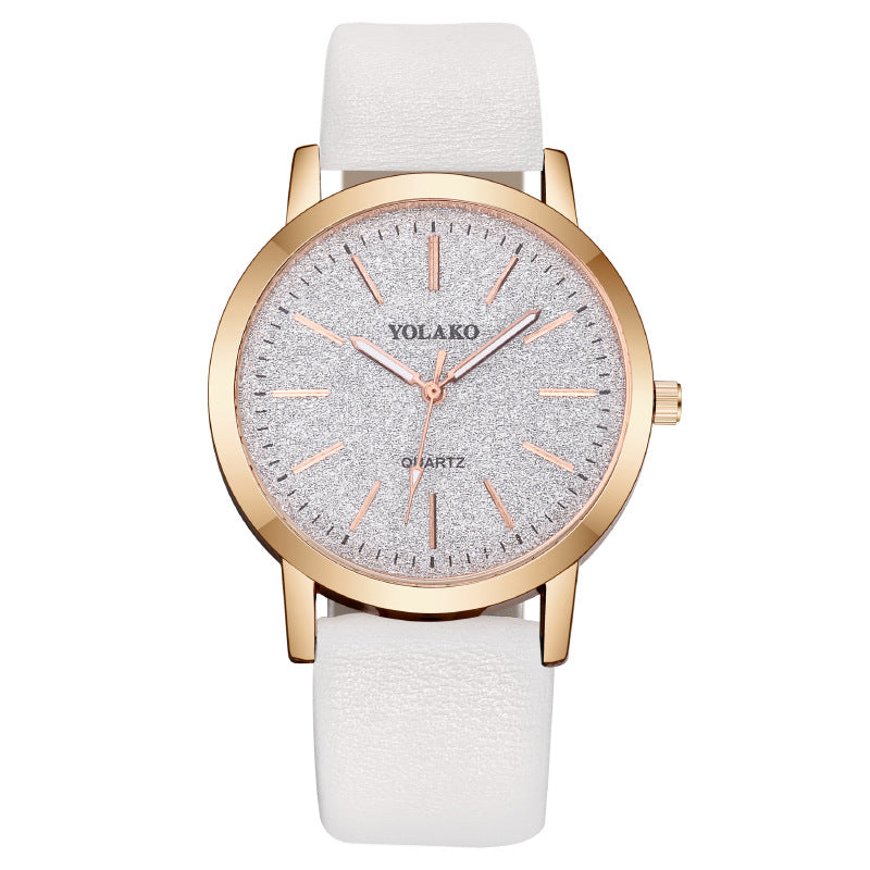 Leather Strap Ladies Watch