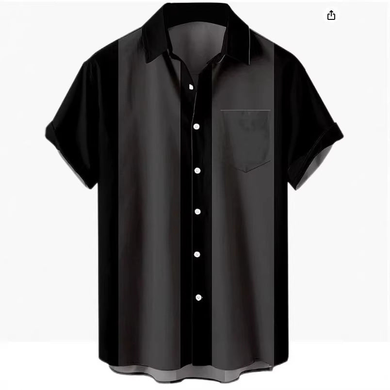 Ice Silk Men's Short Sleeved Shirt