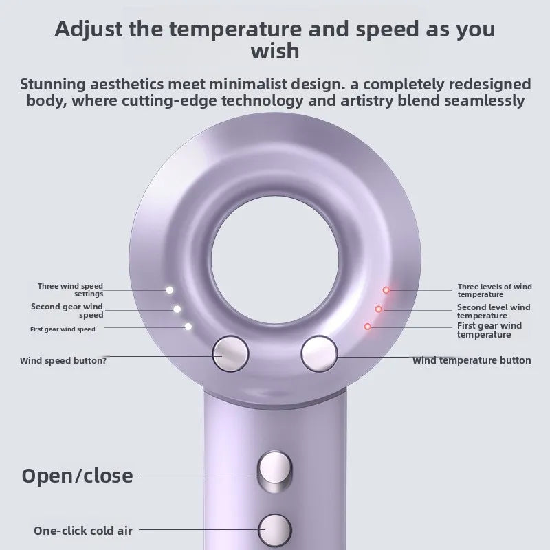 Bladeless Hair Dryer with Negative Ion Technology