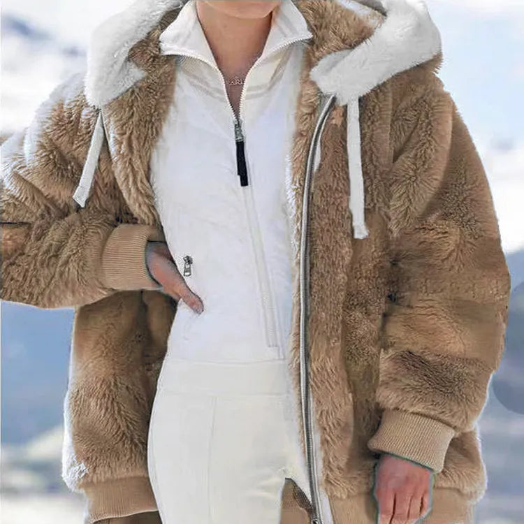 Women's Zipper Hooded Jacket