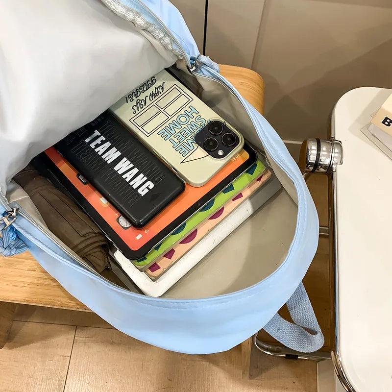 Simple High School Student Schoolbags