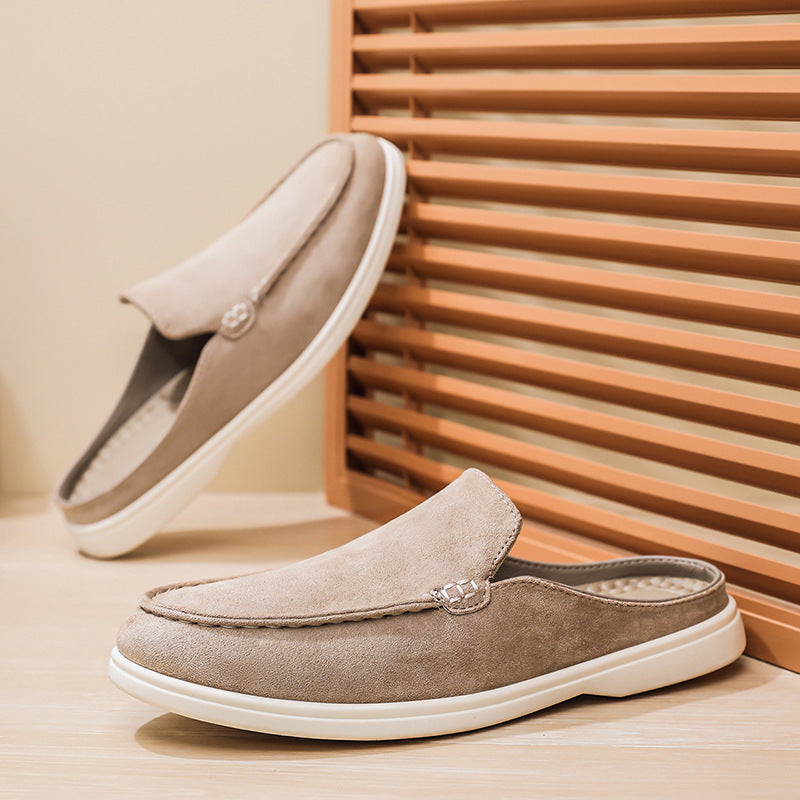 Cross Border Slip On Suede Loafers