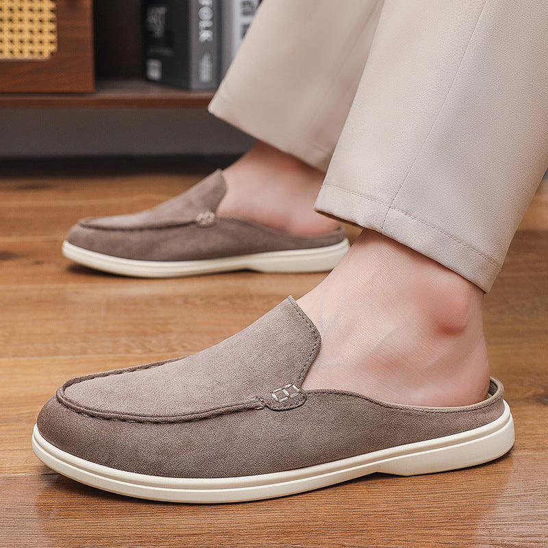 Cross Border Slip On Suede Loafers