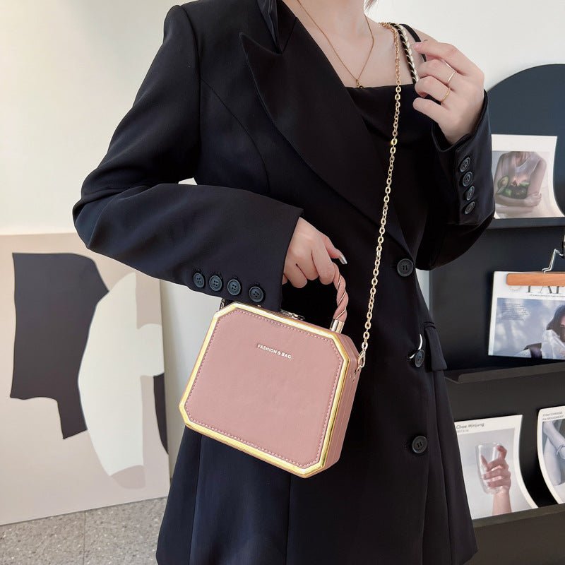French Chain Box Bag for Women