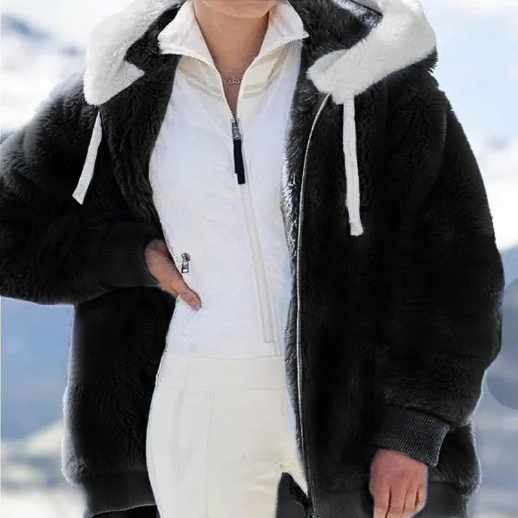 Women's Zipper Hooded Jacket