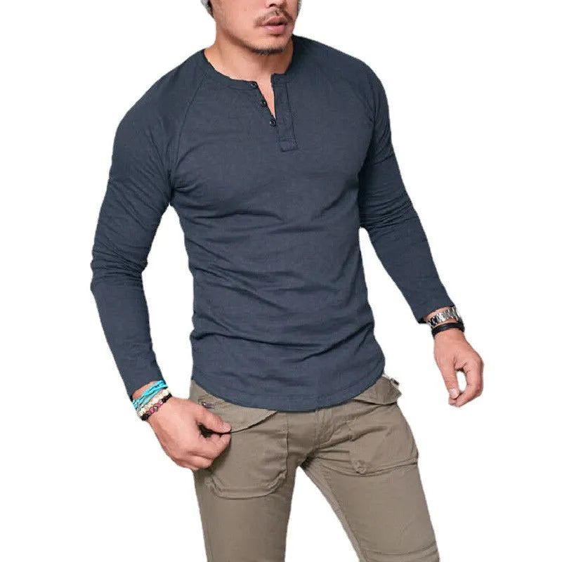 Mens Round Neck Cotton T Shirt