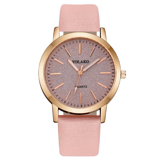 Leather Strap Ladies Watch