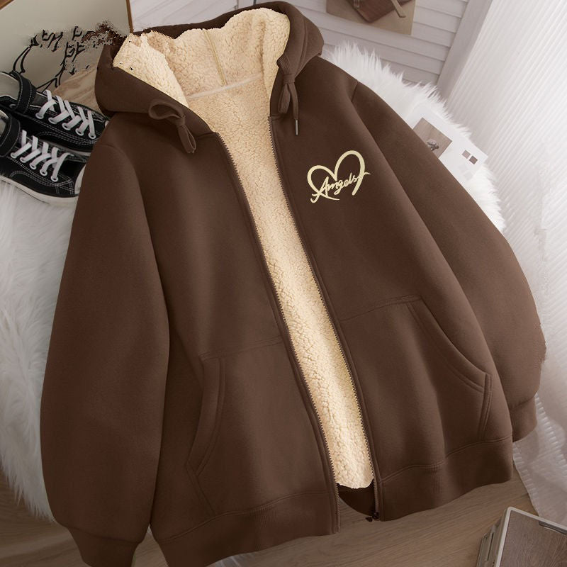 Mens Thickened Hooded Pullover Sweater