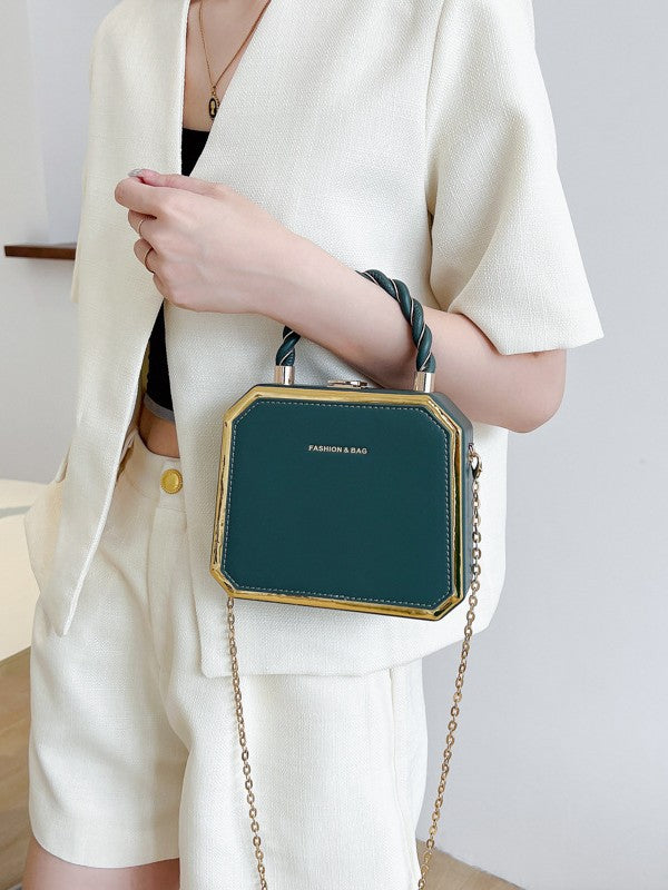 French Chain Box Bag for Women