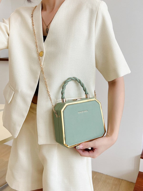French Chain Box Bag for Women