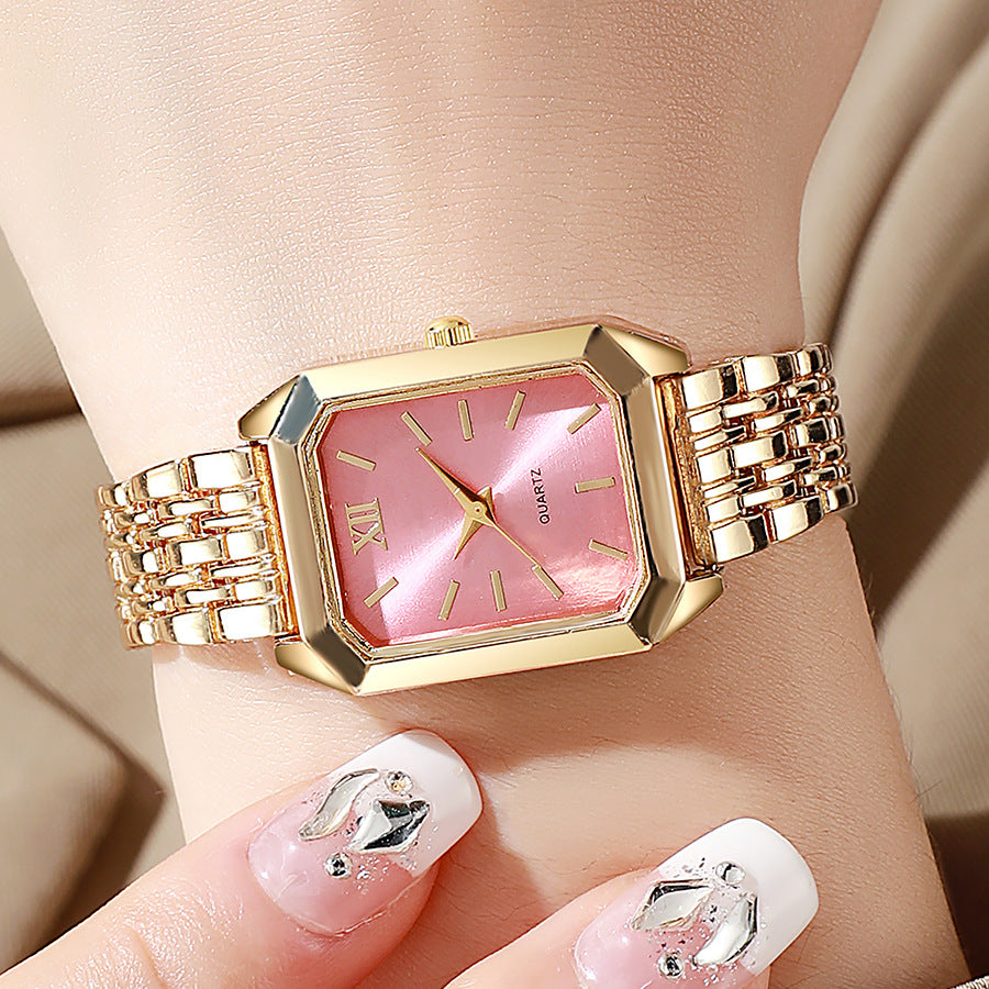 Fashion Square Steel Band Ladies Watch