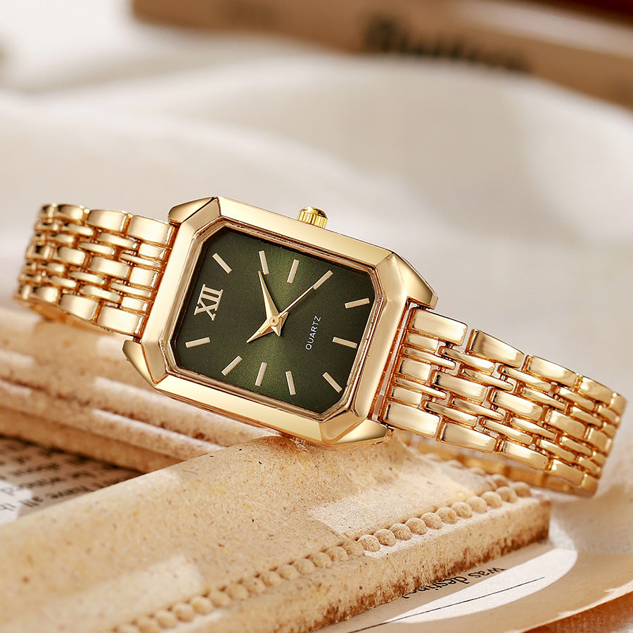 Fashion Square Steel Band Ladies Watch