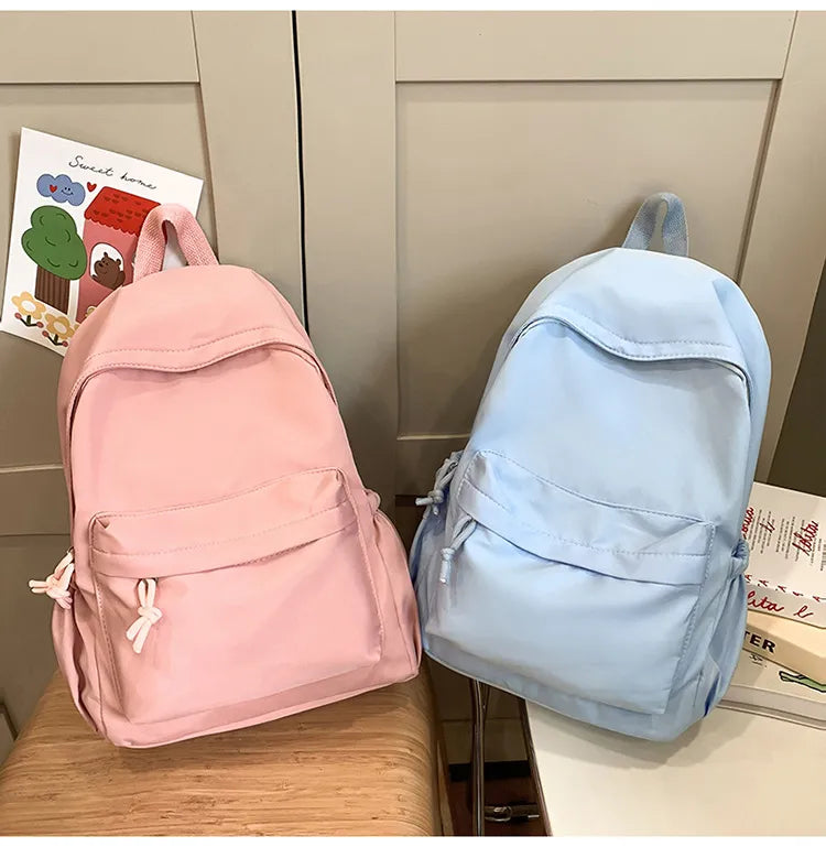 Simple High School Student Schoolbags