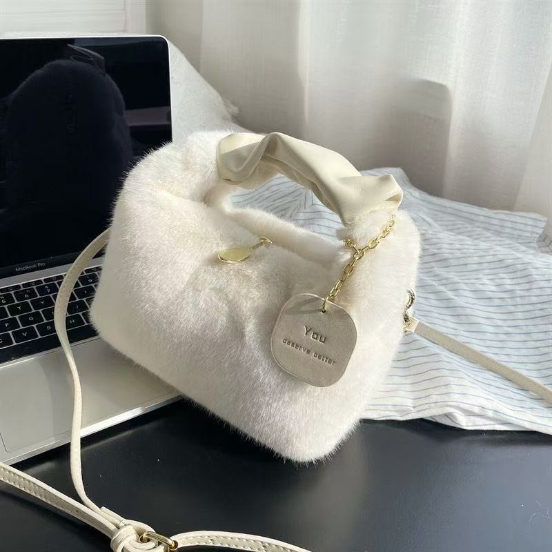 Plush Shoulder Crossbody Bag