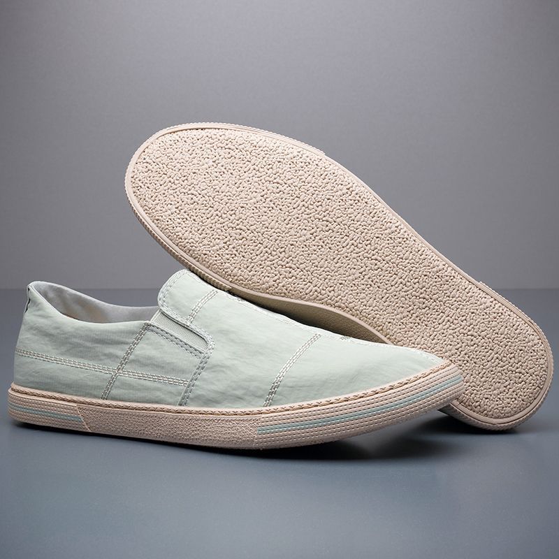 Mens Breathable Canvas Slip-on Loafers