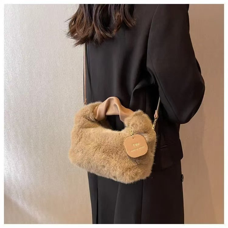 Plush Shoulder Crossbody Bag