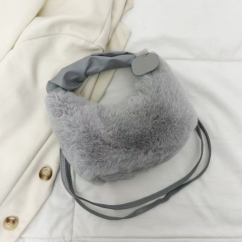 Plush Shoulder Crossbody Bag
