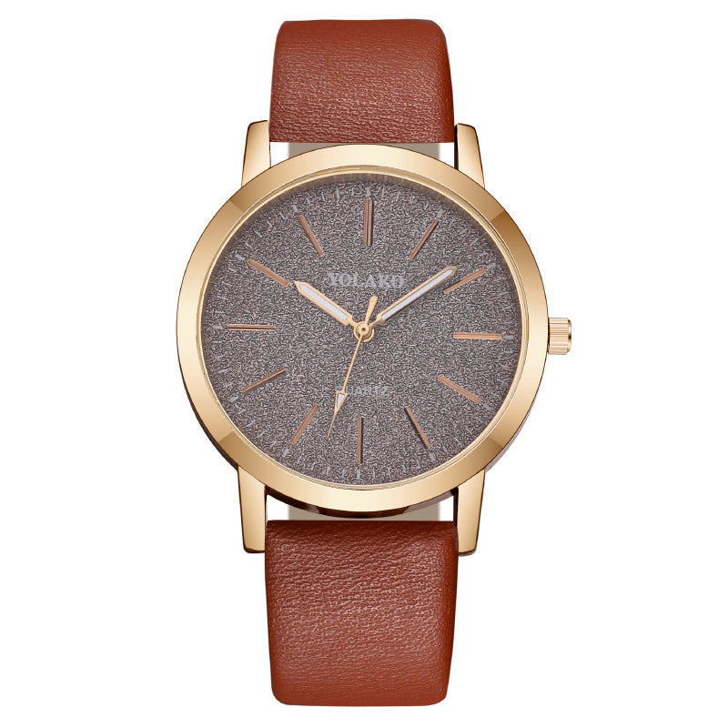 Leather Strap Ladies Watch