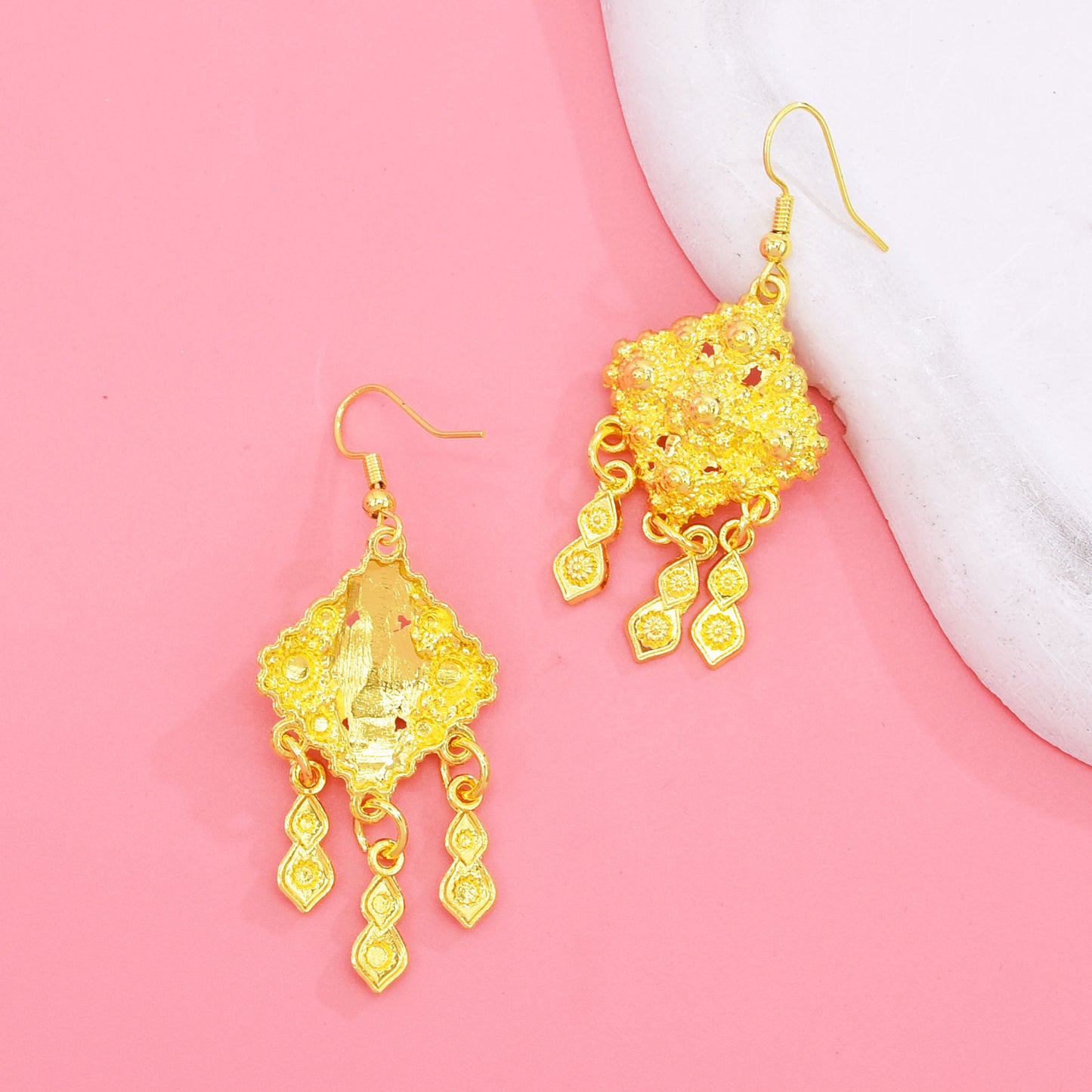 Ethnic Metal Tassel Jewelry Set