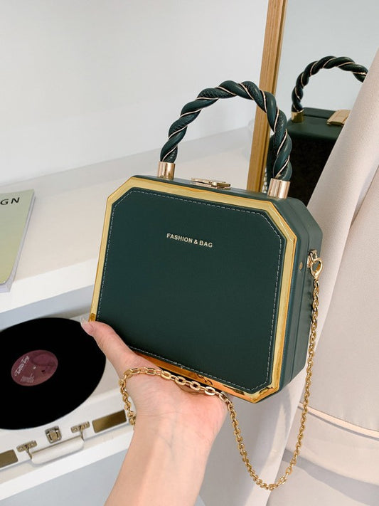 French Chain Box Bag for Women