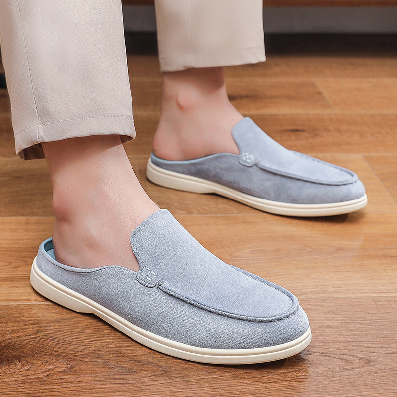 Cross Border Slip On Suede Loafers