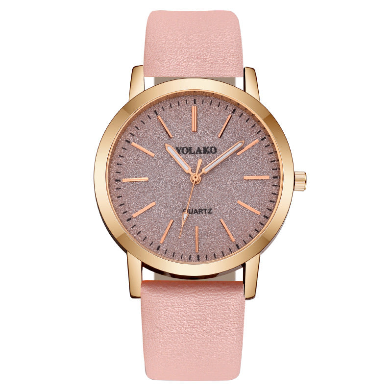 Leather Strap Ladies Watch