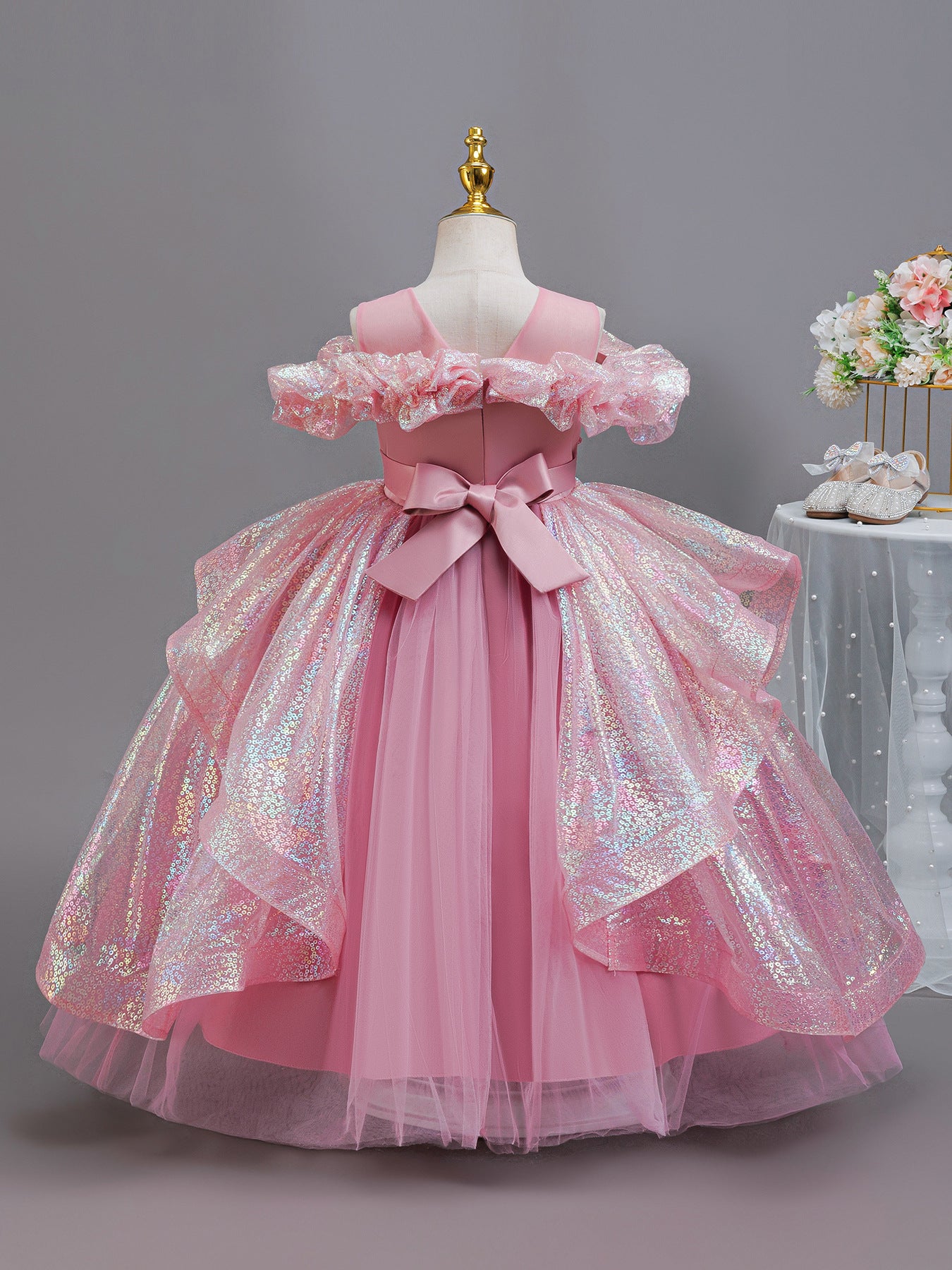 Children Sequin Princess Dress