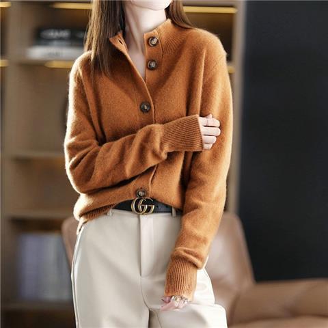 Vintage-Style Cardigan Women's Knit Sweater