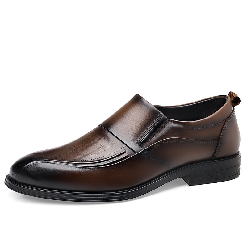 Mens Leather Slip On Business Shoes